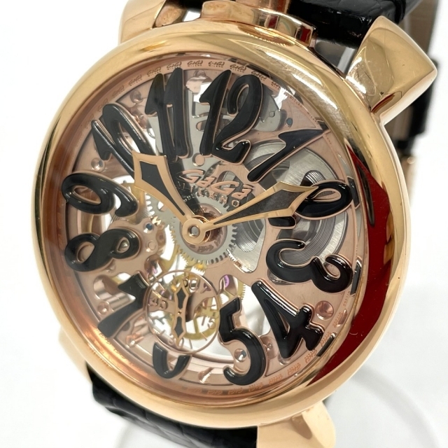 ガガミラノ 5311.02 スケルトン マヌアーレ48 メンズ腕時計 | フリマアプリ ラクマ