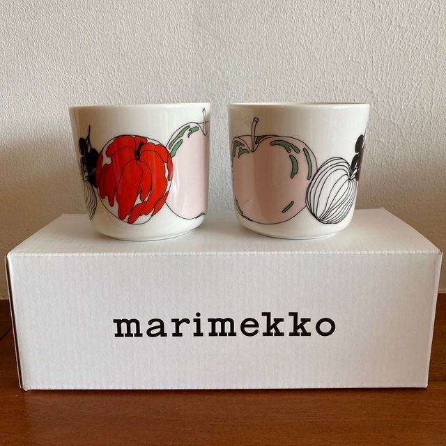 marimekko(マリメッコ)の新品　マリメッコ＊タルフリ　ラテマグ2個セット　 インテリア/住まい/日用品のキッチン/食器(グラス/カップ)の商品写真