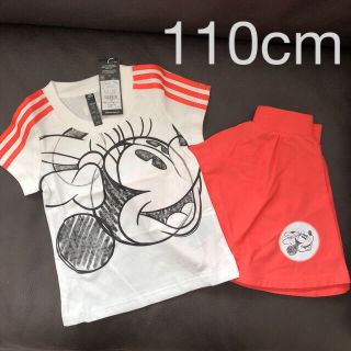 アディダス(adidas)のアディダス] 上下セット キッズ ディズニー ミニーマウス サマーセットアップ(Tシャツ/カットソー)