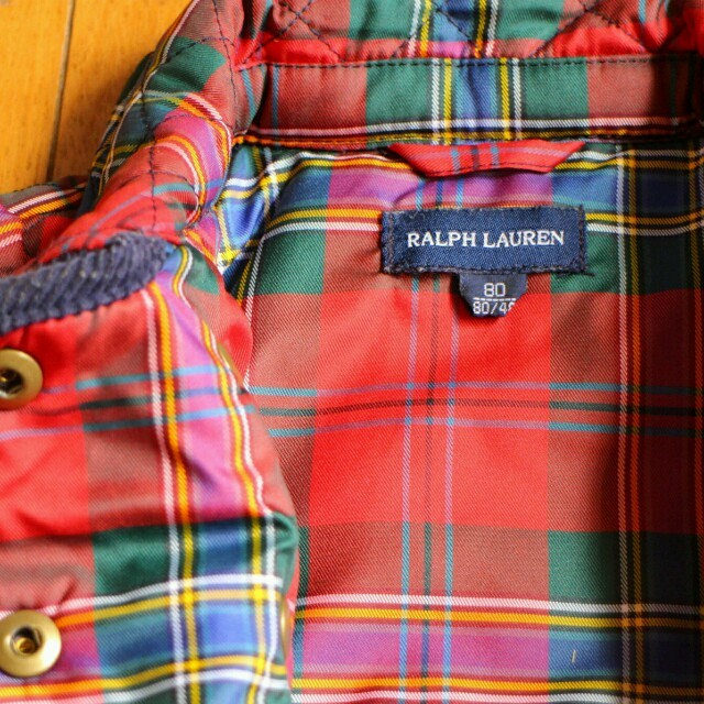 POLO RALPH LAUREN(ポロラルフローレン)の80size  赤チェック キッズ/ベビー/マタニティのベビー服(~85cm)(ジャケット/コート)の商品写真
