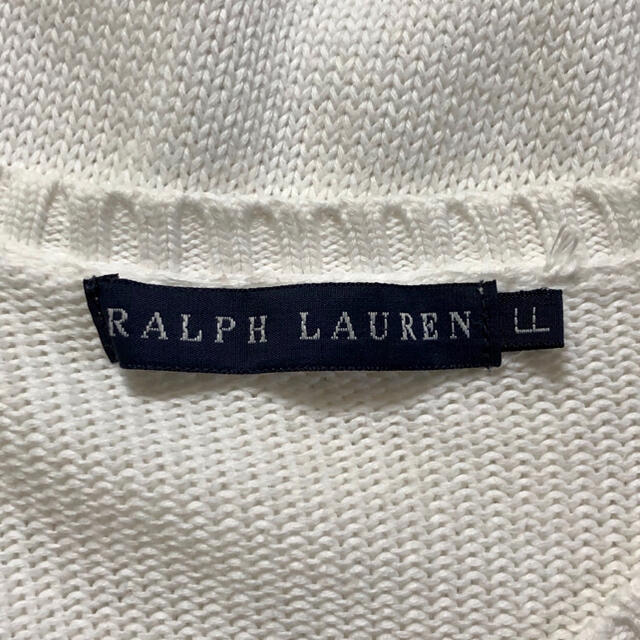 Ralph Lauren(ラルフローレン)の【小難あり美品】ラルフローレン 綿100% 上質コットンニット 半袖 夏 レディースのトップス(ニット/セーター)の商品写真