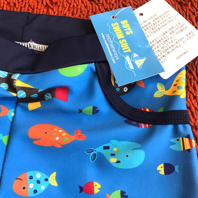 motherways(マザウェイズ)のりんご様専用☆男の子 水着 110cm 魚 キッズ/ベビー/マタニティのキッズ服男の子用(90cm~)(水着)の商品写真