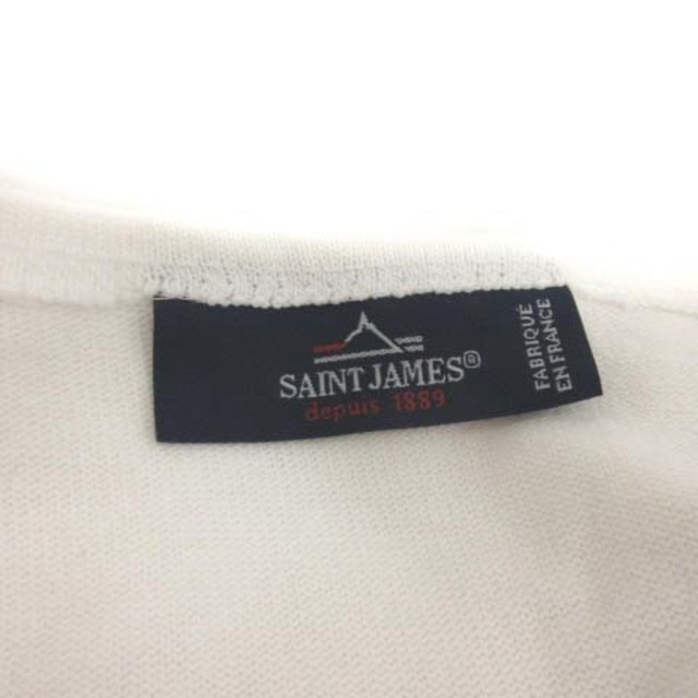 SAINT JAMES(セントジェームス)のセントジェームス USA38 L バスクシャツ Tシャツ カットソー 長袖 白  メンズのトップス(Tシャツ/カットソー(七分/長袖))の商品写真