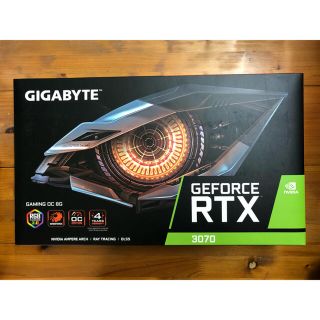 エイスース(ASUS)の新品　GIGABYTE RTX 3070 gaming  oc(PCパーツ)