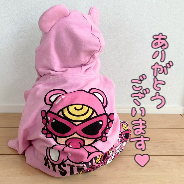 HYSTERIC MINI(ヒステリックミニ)の旧テディ♡くま耳 ポンチョ キッズ/ベビー/マタニティのベビー服(~85cm)(ジャケット/コート)の商品写真