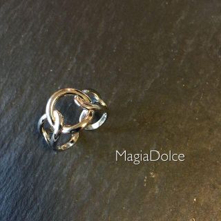 5628●silver925刻印あり シルバーリング チェーンリング(リング(指輪))