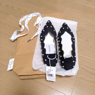 ユナイテッドアローズ(UNITED ARROWS)の週末お値下げ♪Offen// オッフェン　パールパンプス(バレエシューズ)