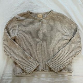 ザラキッズ(ZARA KIDS)の美品♡ZARAキッズ リブカーディガン(カーディガン)