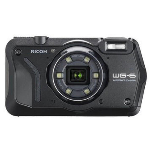 コンパクトデジタルカメラ【新品未使用】リコー コンパクトデジタルカメラ ブラック WG-6