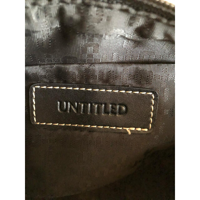 UNTITLED(アンタイトル)のUNTITLED バック　ブラック レディースのバッグ(ハンドバッグ)の商品写真