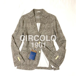 ボリオリ(BOGLIOLI)のCIRCOLO1901 チルコロ リネン サマーツイード ジャケット 48 46(テーラードジャケット)
