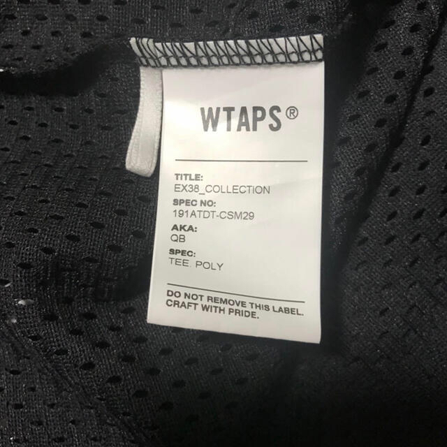 W)taps(ダブルタップス)のWTAPS QB BLACK Lサイズ  メンズのトップス(Tシャツ/カットソー(半袖/袖なし))の商品写真