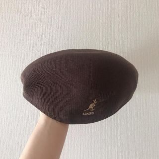 カンゴール(KANGOL)のKANGOL ハンチング ベレー ブラウン Ｌ(ハンチング/ベレー帽)