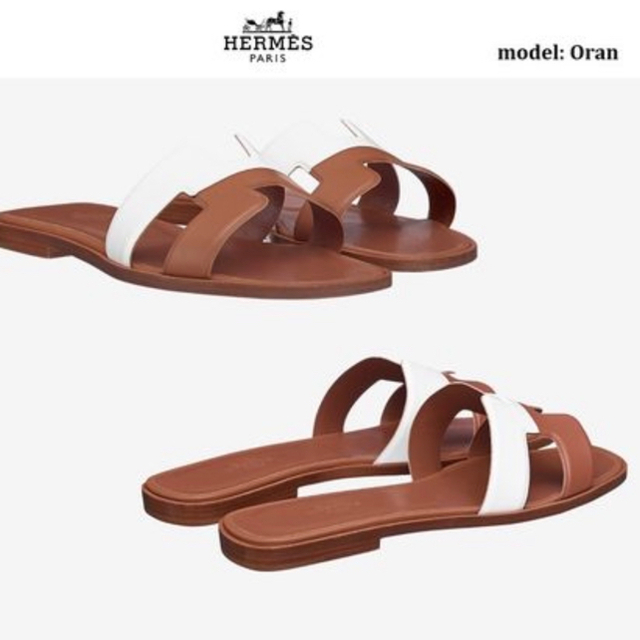 新規購入 Hermes エルメス ミュールOranバイカラーモデル 【最終SALE