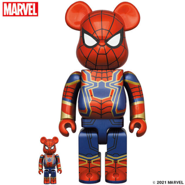 BE@RBRICK IRON SPIDER 100% & 400%フィギュア