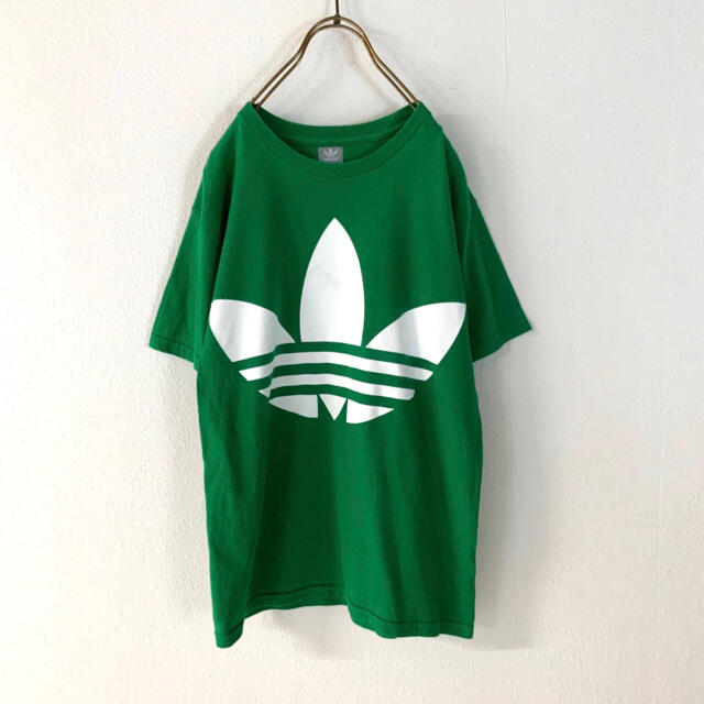 adidas(アディダス)のadidas オーバートレフォイルロゴ tシャツ グリーン メンズのトップス(Tシャツ/カットソー(半袖/袖なし))の商品写真