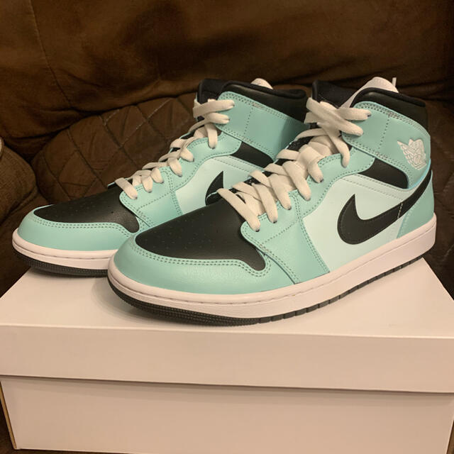 NIKE(ナイキ)のNIKE WMNS AIR JORDAN 1 MID "AQUA BLUE"29 メンズの靴/シューズ(スニーカー)の商品写真