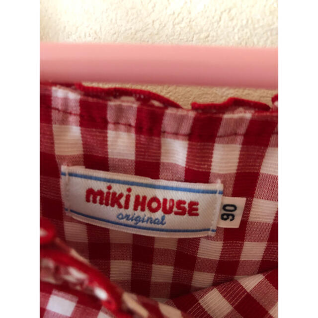 mikihouse(ミキハウス)のミキハウス　ワンピース　　美品 キッズ/ベビー/マタニティのキッズ服女の子用(90cm~)(ワンピース)の商品写真