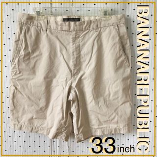 バナナリパブリック(Banana Republic)のBananaRepublicバナナリパブリックUS限定チノショートパンツ３３(ショートパンツ)