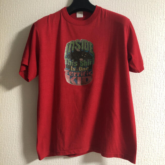 80’s Vintage Tシャツ　赤　レッド　ラメ　コットン　ポリエステル