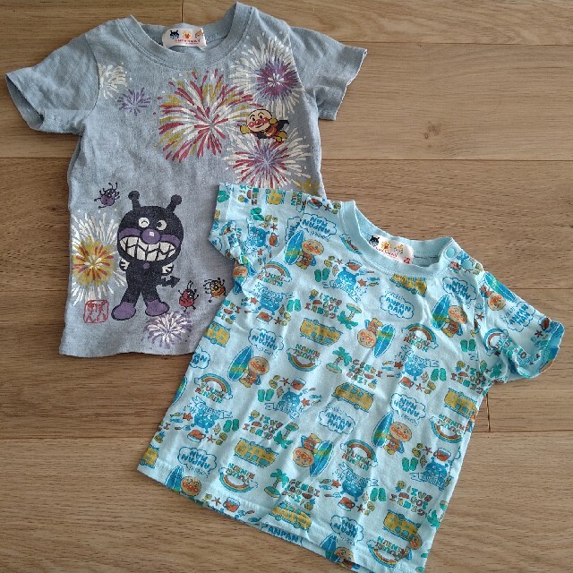 BANDAI(バンダイ)の☆専用☆アンパンマン Tシャツ✕２枚 キッズ/ベビー/マタニティのキッズ服男の子用(90cm~)(Tシャツ/カットソー)の商品写真