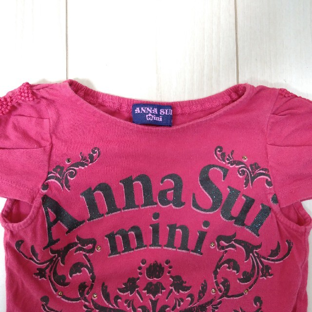 ANNA SUI mini(アナスイミニ)の【値下】ANNA SUI MINI（90サイズ）Tシャツ キッズ/ベビー/マタニティのキッズ服女の子用(90cm~)(Tシャツ/カットソー)の商品写真