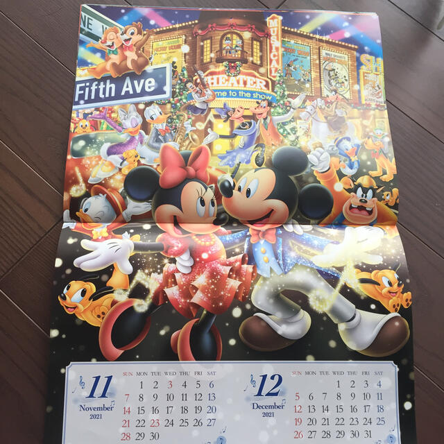 2021年 ディズニーカレンダー インテリア/住まい/日用品の文房具(カレンダー/スケジュール)の商品写真