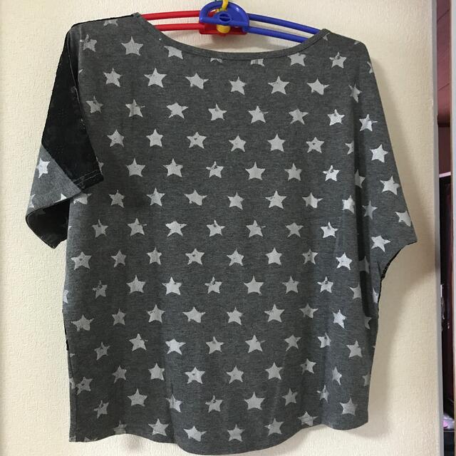 ミキニティ様専用　星柄　レースTシャツ レディースのトップス(Tシャツ(半袖/袖なし))の商品写真