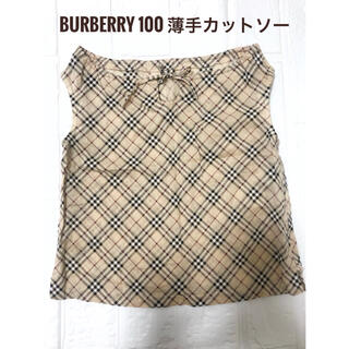 バーバリー(BURBERRY)の《美品》BURBERRY 袖なしカットソー 100(Tシャツ/カットソー)