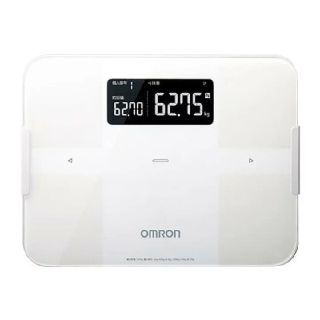 オムロン(OMRON)の新品未開封 メーカー保証1年 即納  OMRON HBF-255T-W 体重計(体重計/体脂肪計)