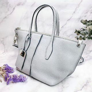 トッズ(TOD'S)の極美品*希少*TOD’S トッズ JOY ミニショルダーバッグ*ジョイ*グレー(ショルダーバッグ)