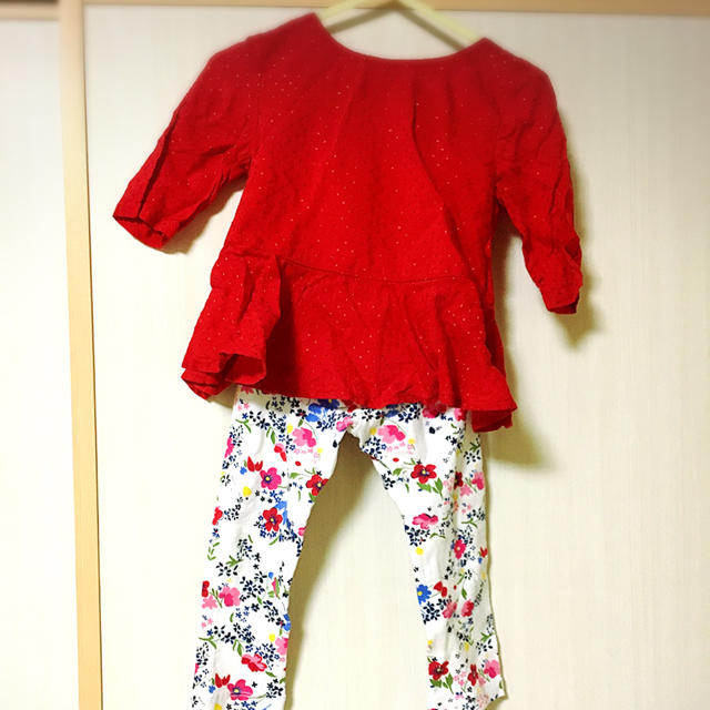 Old Navy(オールドネイビー)のOLDNAVY ブラウス&レギンス2T キッズ/ベビー/マタニティのキッズ服女の子用(90cm~)(ブラウス)の商品写真