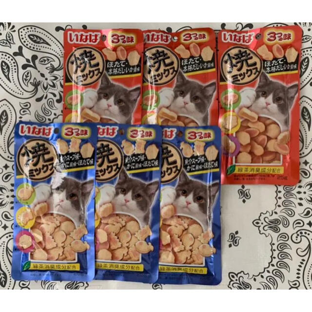 いなばペットフード(イナバペットフード)の♡いなば焼ミックス猫のおやつ♡2種類６ その他のペット用品(ペットフード)の商品写真