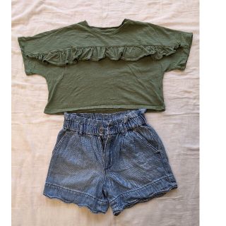 ギャップ(GAP)のGAP Tシャツ＆デニムショートパンツ サイズ120(Tシャツ/カットソー)