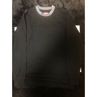 シュプリーム(Supreme)のsupreme Rib Logo Stripe L/S Tee ロンt(Tシャツ/カットソー(七分/長袖))