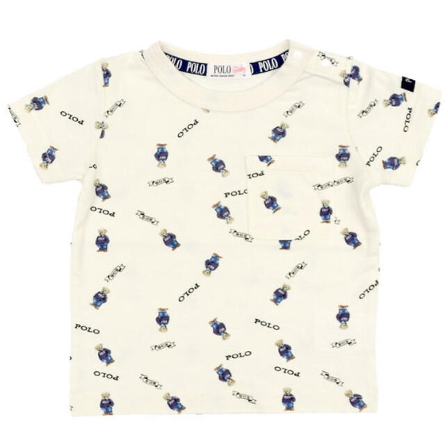 POLO RALPH LAUREN(ポロラルフローレン)の【コナン様専用】ベビザラス ポロベア　Tシャツ　オーバーオール キッズ/ベビー/マタニティのベビー服(~85cm)(Ｔシャツ)の商品写真