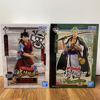 バンダイ(BANDAI)のワンピース　極ノ剣豪達　ラストワン賞ルフィ太郎&B賞ゾロ十郎(アニメ/ゲーム)