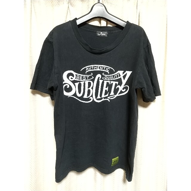 Subciety(サブサエティ)のSubciety ロゴ Tシャツ Ｍサイズ 黒 サブサエティ ルード ストリート メンズのトップス(Tシャツ/カットソー(半袖/袖なし))の商品写真