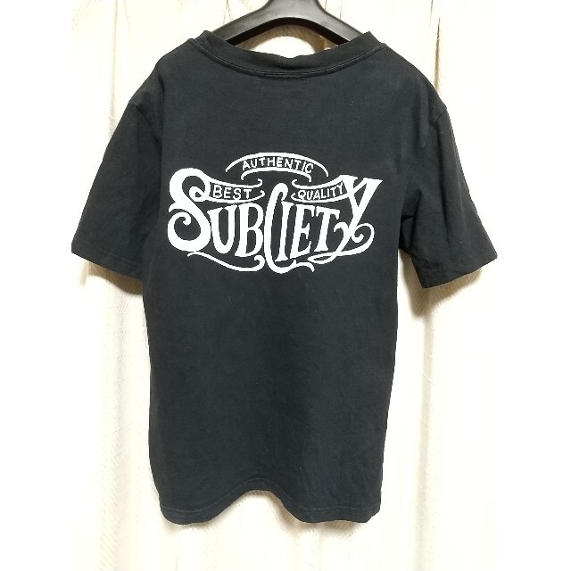 Subciety(サブサエティ)のSubciety ロゴ Tシャツ Ｍサイズ 黒 サブサエティ ルード ストリート メンズのトップス(Tシャツ/カットソー(半袖/袖なし))の商品写真