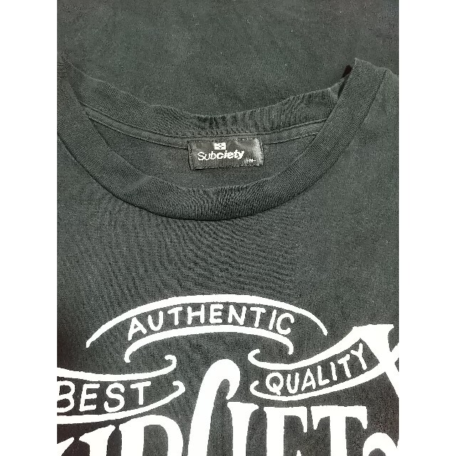 Subciety(サブサエティ)のSubciety ロゴ Tシャツ Ｍサイズ 黒 サブサエティ ルード ストリート メンズのトップス(Tシャツ/カットソー(半袖/袖なし))の商品写真
