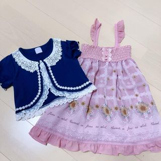 アクシーズファム(axes femme)の値下げしましたaxes femme kids  ワンピースとボレロ120(ワンピース)