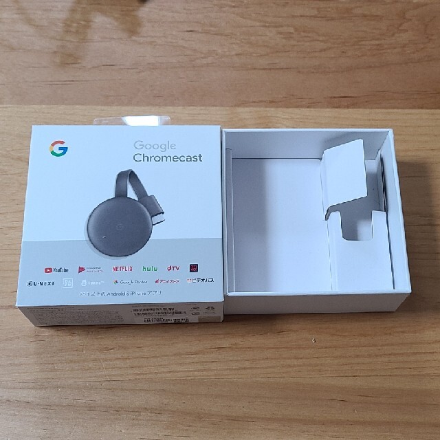 CHROME(クローム)のGoogle Chromecast 第3世代 グレー GA00439-JP スマホ/家電/カメラのPC/タブレット(PC周辺機器)の商品写真