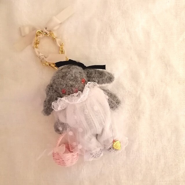 確認用　うさぎ　ぬいぐるみ　ハンドメイド　チャームぬいぐるみ/人形