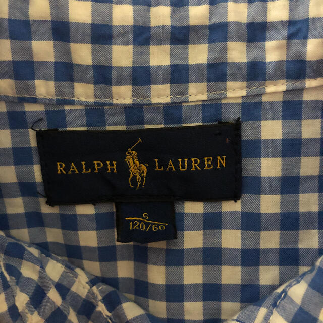 Ralph Lauren(ラルフローレン)のラルフローレン　チェックシャツ　男の子120 キッズ/ベビー/マタニティのキッズ服男の子用(90cm~)(Tシャツ/カットソー)の商品写真