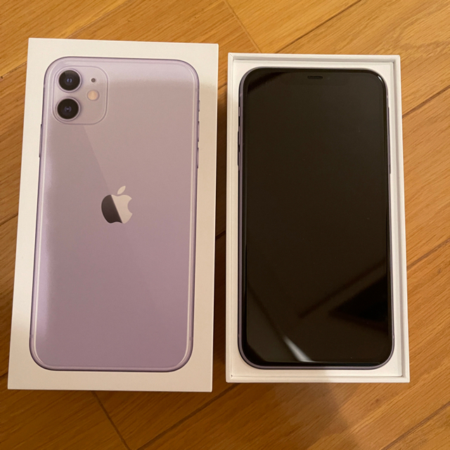 日本人気超絶の Apple - iPhone 11 本体 パープル 64GB スマートフォン