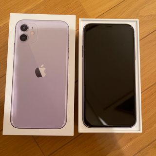 アップル(Apple)のiPhone 11 本体 パープル 64GB (スマートフォン本体)