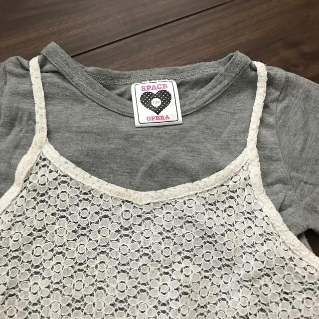 半袖チュニック130 キッズ/ベビー/マタニティのキッズ服女の子用(90cm~)(Tシャツ/カットソー)の商品写真