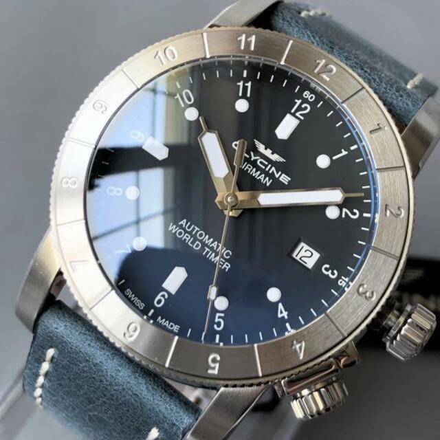 GLYCINE   新品GLYCINE AIRMAN グリシン レザー メンズ腕時計