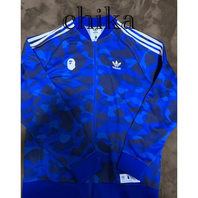 激レアXOサイズ！ BAPE×adidasカラーカモジャージトップ青ジャージ ...