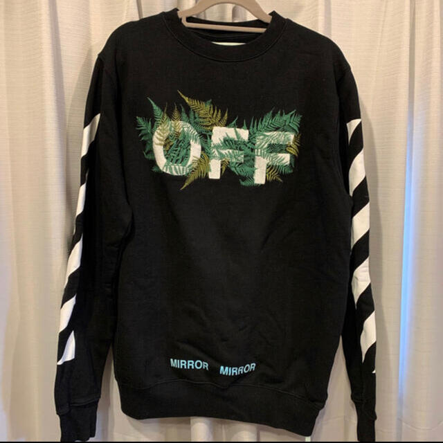 【美品】off-white オフホワイト 刺繍スウェット トレーナー